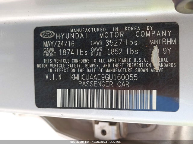 Hyundai ACCENT SE 2016 KMHCU4AE9GU160055 Image 9