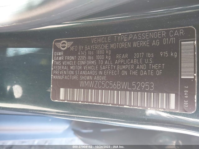 2011 MINI COOPER COUNTRYMAN WMWZC5C56BWL52953 Photo 8