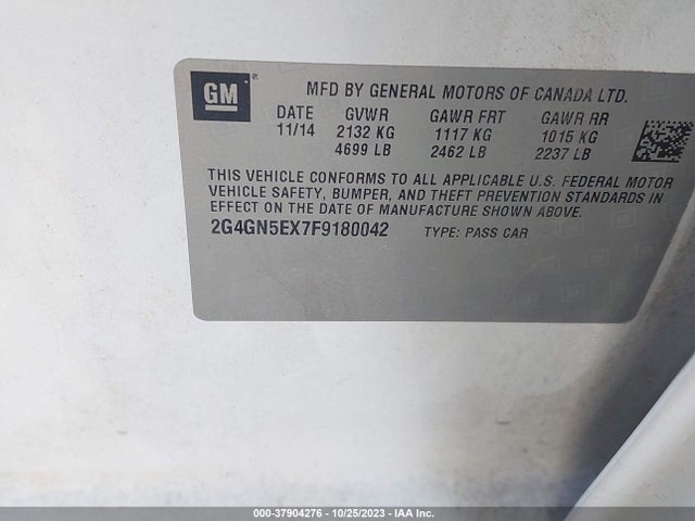 2G4GN5EX7F9180042 Buick Regal Turbo/e-assist Premium I
