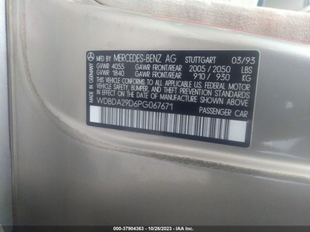 1993 MERCEDES-BENZ 190 WDBDA29D6PG067671 Photo 8