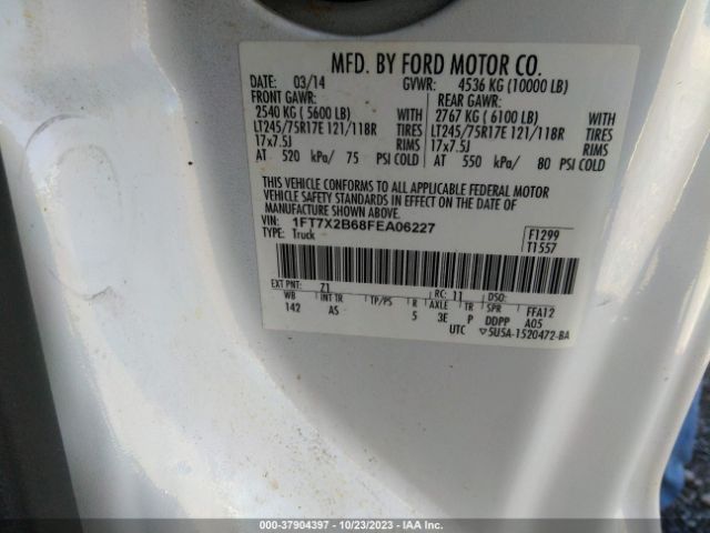 1FT7X2B68FEA06227 Ford Super Duty F-250 Srw Xlt/lariat/xl