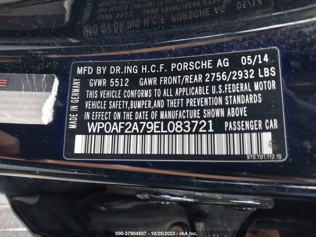 2014 PORSCHE PANAMERA WP0AF2A79EL083721 Photo 8