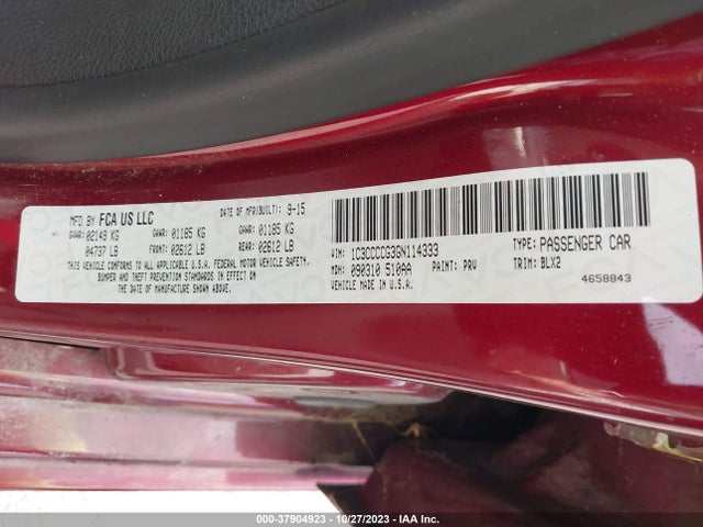 1C3CCCCG3GN114333 Chrysler 200 C