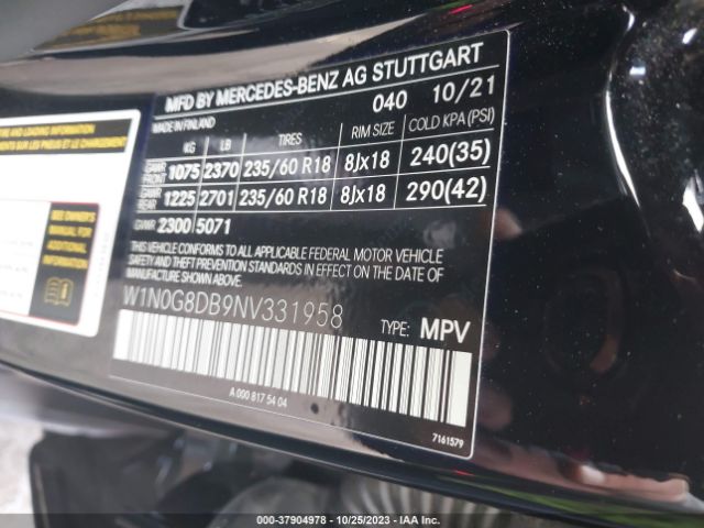 W1N0G8DB9NV331958 Mercedes-Benz Glc Glc 300