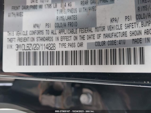 3MYDLBZV2GY114828 Scion IA