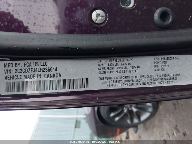 Dodge Challenger R/t Scat Pack 2020 2C3CDZFJ4LH236614 Image 9
