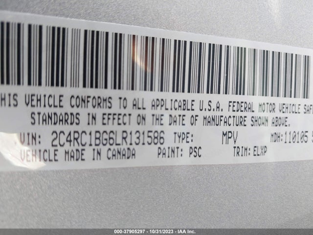 Chrysler Pacifica Touring L 2020 2C4RC1BG6LR131586 Image 9