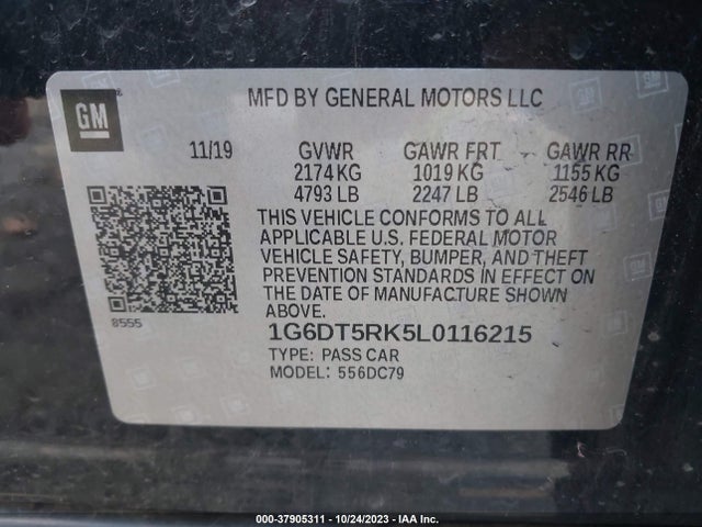 1G6DT5RK5L0116215 Cadillac Ct5 Premium Luxury