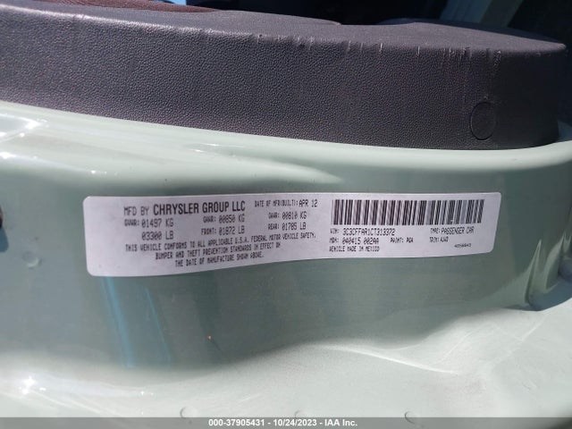 2012 FIAT 500 3C3CFFAR1CT313372 Photo 8