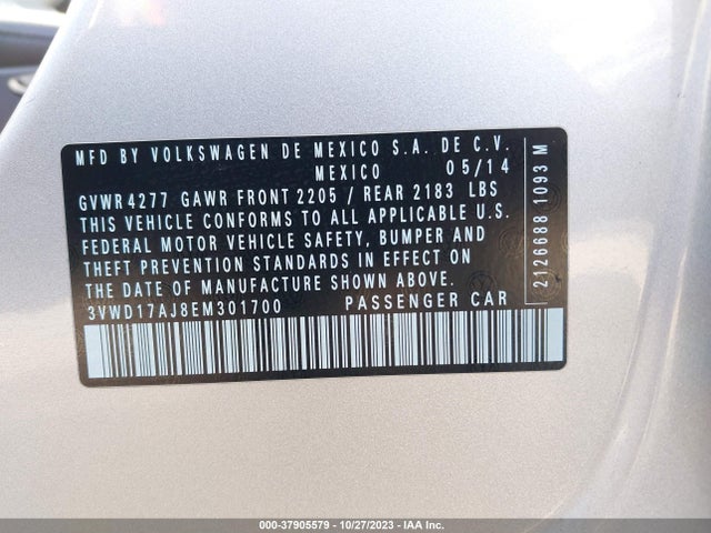 3VWD17AJ8EM301700 Volkswagen Jetta Sedan Se W/connectivity