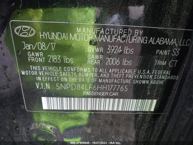 Hyundai Elantra Value Edition 2017 5NPD84LF6HH177765 Image 9