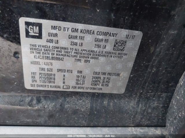 2018 BUICK ENCORE KL4CJESB5JB598642 Photo 8