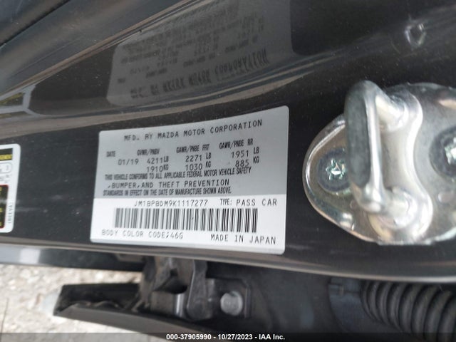 Mazda Mazda3 Sedan W/preferred Pkg 2019 JM1BPBDM9K1117277 Image 9