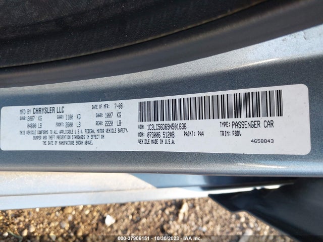 2009 CHRYSLER SEBRING TOURING VIN: 1C3LC56D69N501636
