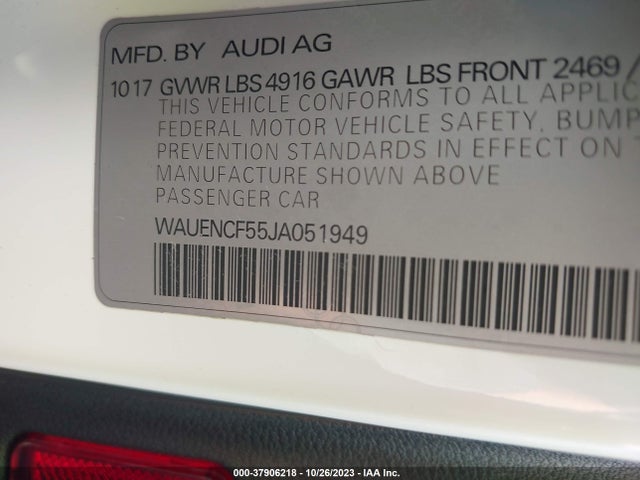 WAUENCF55JA051949 Audi A5 2.0t Premium