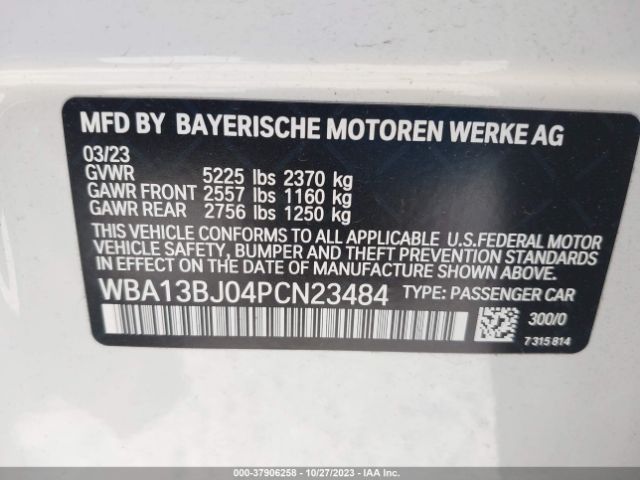 WBA13BJ04PCN23484 BMW 5 Series 530i Xdrive