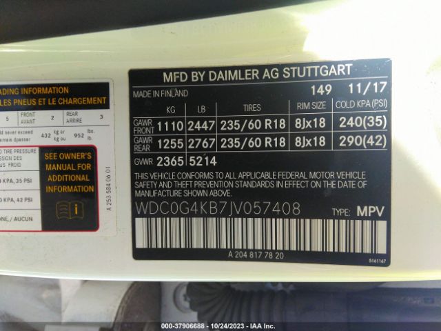 2018 MERCEDES-BENZ GLC 300 WDC0G4KB7JV057408 Photo 8