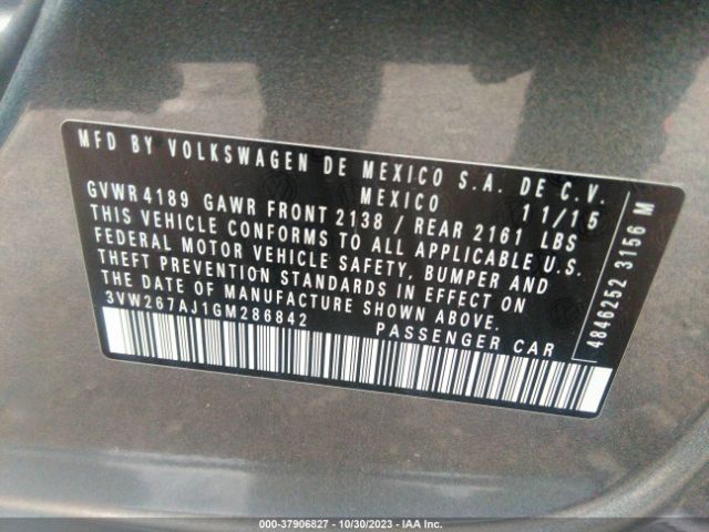 2016 VOLKSWAGEN JETTA 3VW267AJ1GM286842 Photo 8