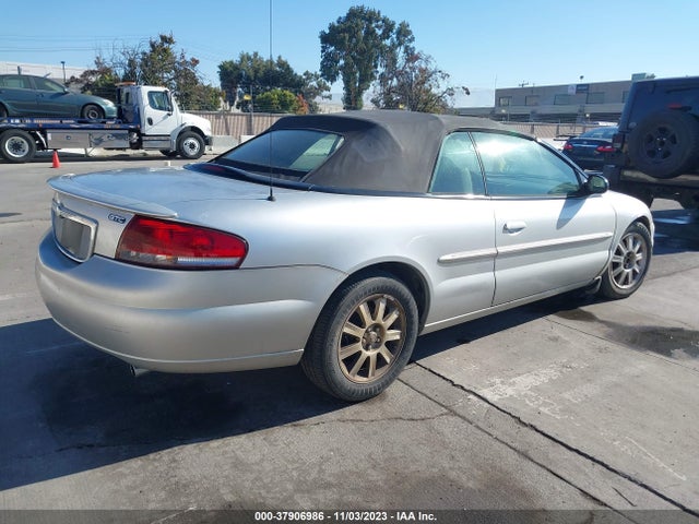 2002 CHRYSLER SEBRING GTC VIN: 1C3EL75R52N244542