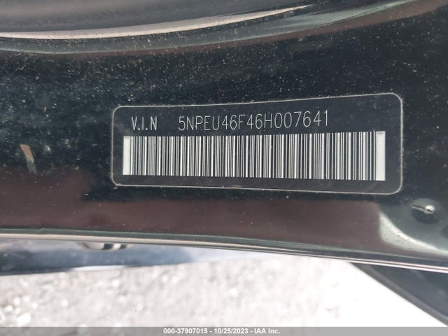 2006 HYUNDAI SONATA GLS/LX VIN: 5NPEU46F46H007641