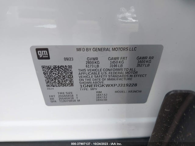 Chevrolet Traverse Fwd Lt Cloth 2023 1GNERGKWXPJ319228 Image 9