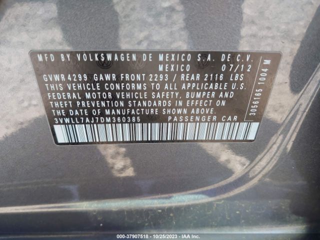 2013 VOLKSWAGEN JETTA 3VWLL7AJ7DM360385 Photo 8