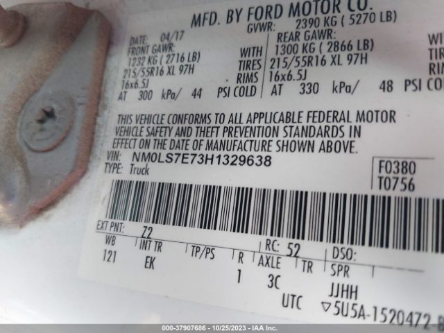2017 FORD TRANSIT CONNECT VAN NM0LS7E73H1329638 Photo 8