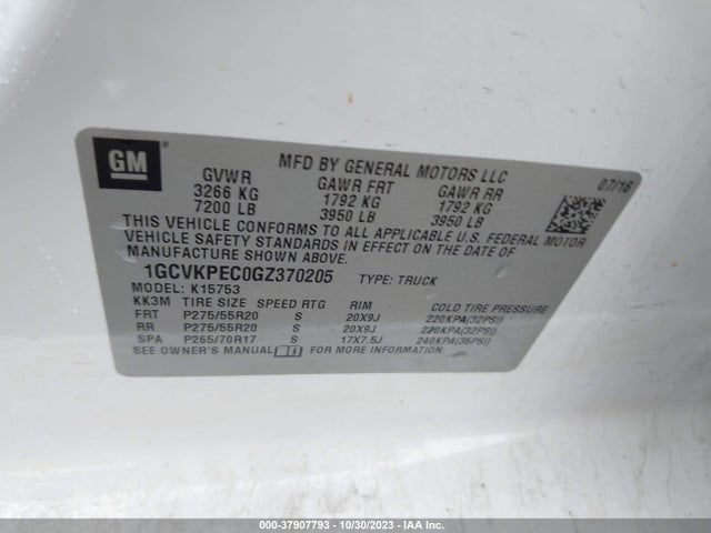 Chevrolet Silverado 1500 Custom 2016 1GCVKPEC0GZ370205 Image 9