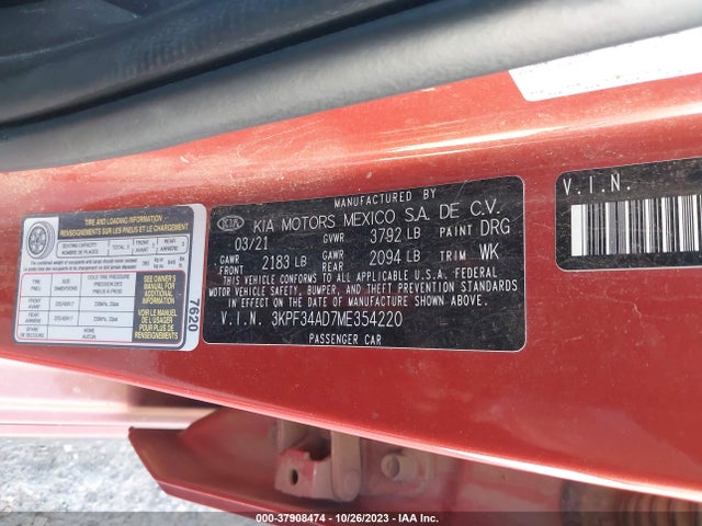 KIA Forte Gt-line 2021 3KPF34AD7ME354220 Image 9