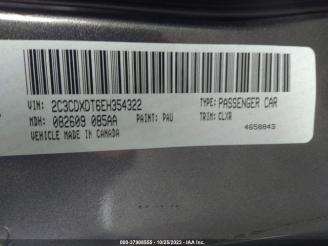 2C3CDXDT6EH354322 Dodge Charger Rt Plus