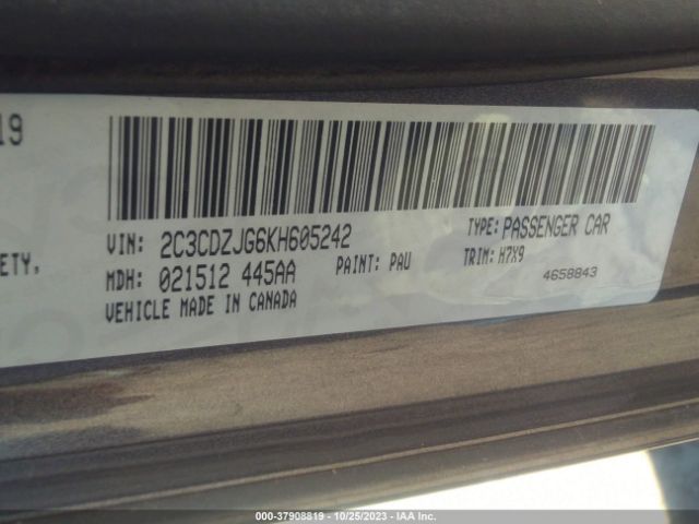 2019 DODGE CHALLENGER 2C3CDZJG6KH605242 Photo 8