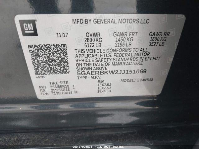 5GAERBKW2JJ151069 Buick Enclave Essence