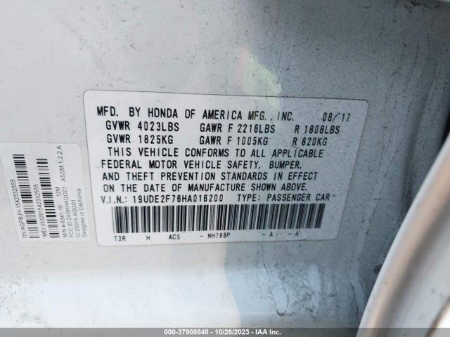 Acura Ilx W 2017 19UDE2F76HA016200 Image 9