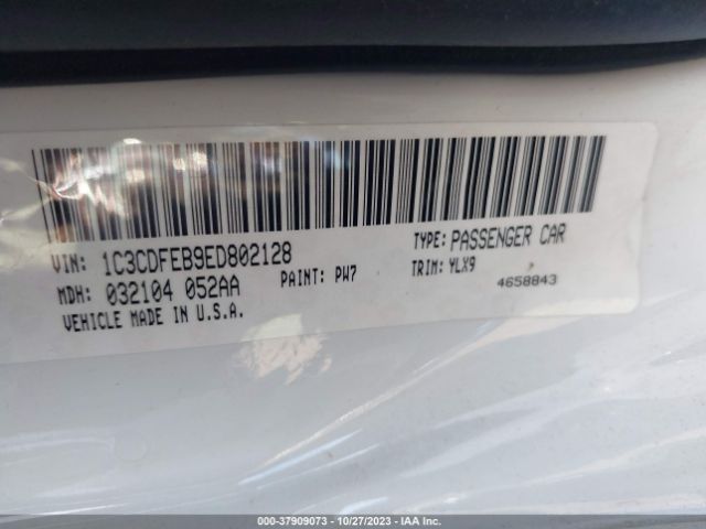 1C3CDFEB9ED802128 Dodge DART GT