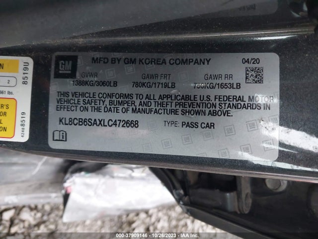 Chevrolet Spark Fwd Ls Automatic 2020 KL8CB6SAXLC472668 Image 9