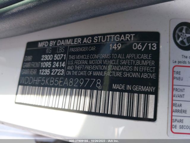 WDDHF5KB5EA829778 Mercedes-Benz E-class E 350