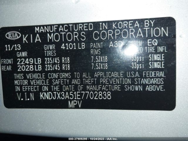 KNDJX3A51E7702838 KIA Soul !