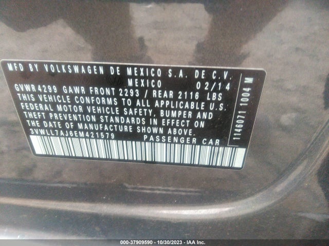 3VWLL7AJ6EM421579 Volkswagen Jetta Sedan Tdi W/premium