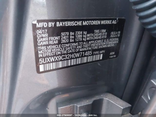 5UXWX9C32H0W71485 BMW X3 Xdrive28i