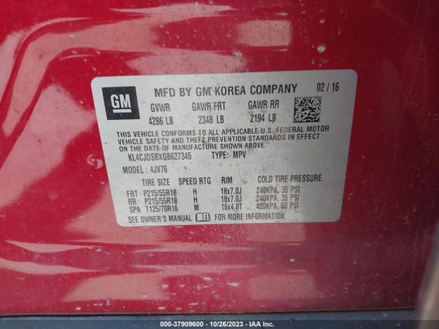 KL4CJDSBXGB627345 Buick Encore Premium