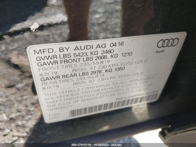2016 AUDI Q5 WA1L2AFP9GA141309 Photo 8