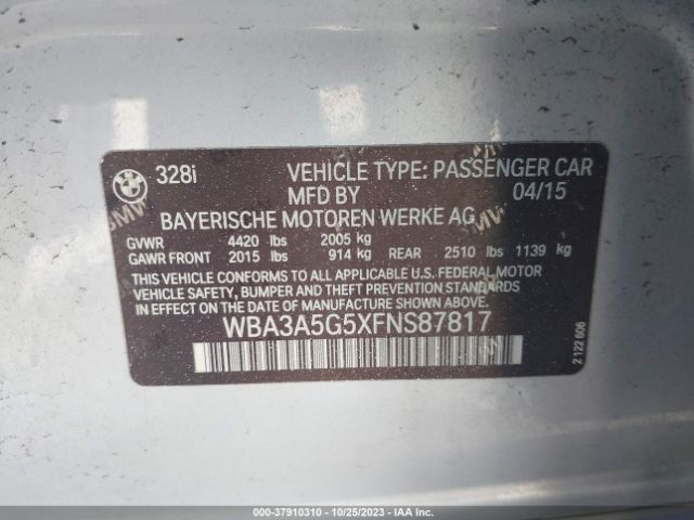 WBA3A5G5XFNS87817 BMW 3 Series 328i
