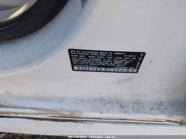 2014 VOLKSWAGEN PASSAT 1VWCN7A34EC072273 Photo 8