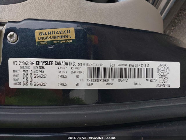 Dodge Grand Caravan Se/sxt 2014 2C4RDGBG9ER135697 Image 9
