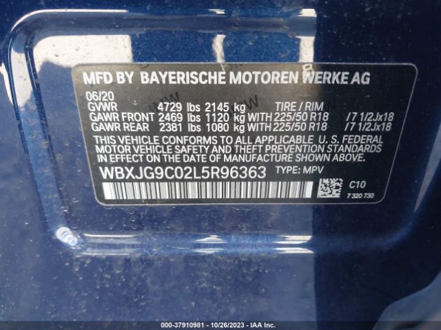 WBXJG9C02L5R96363 BMW X1 Xdrive28i