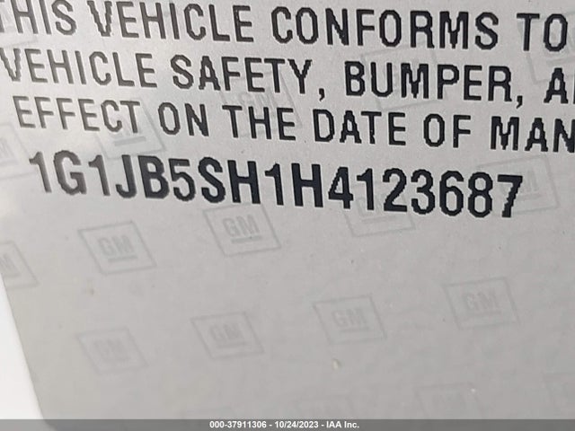 2017 CHEVROLET SONIC 1G1JB5SH1H4123687 Photo 8