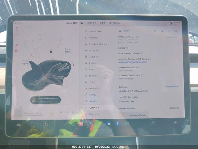 2018 TESLA MODEL 3 LONG RANGE VIN: 5YJ3E1EB7JF103434