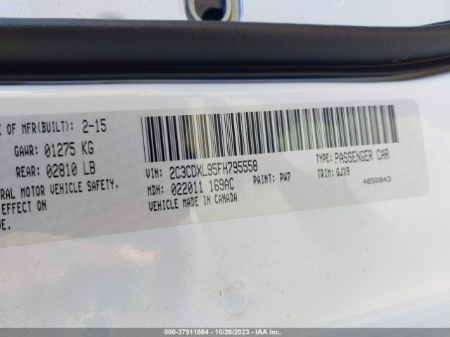 2C3CDXL95FH795558 Dodge Charger Srt Hellcat
