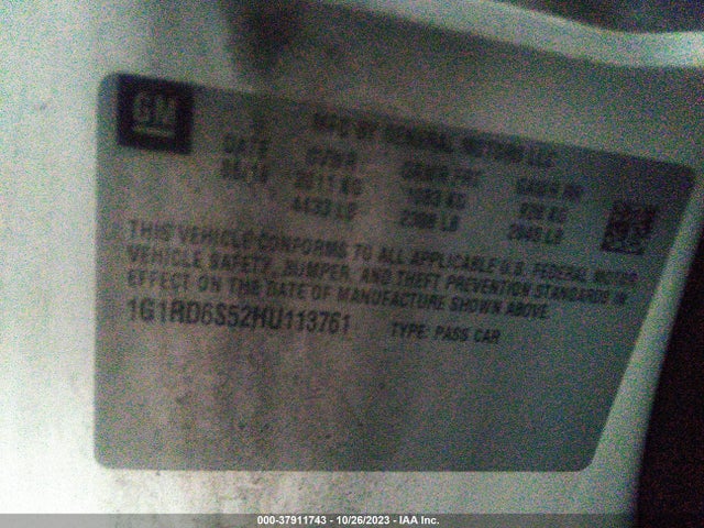 Chevrolet Volt Premier 2017 1G1RD6S52HU113761 Image 9