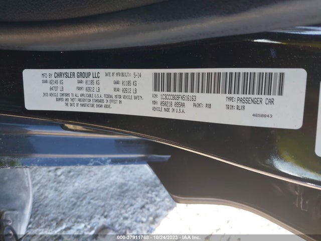 Chrysler 200 S 2015 1C3CCCBG9FN516163 Image 9